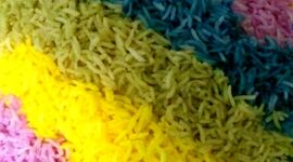 طرز تهیه برنج خوشگل و رنگی + ویدئو