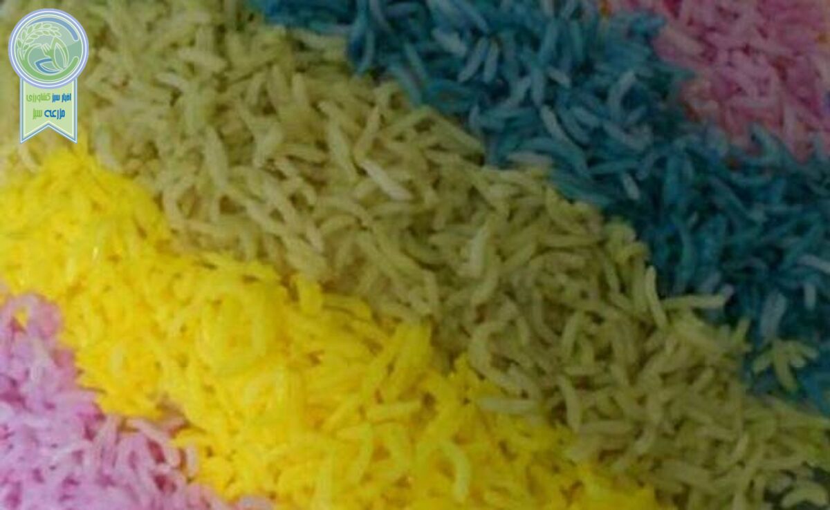 طرز تهیه برنج خوشگل و رنگی + ویدئو