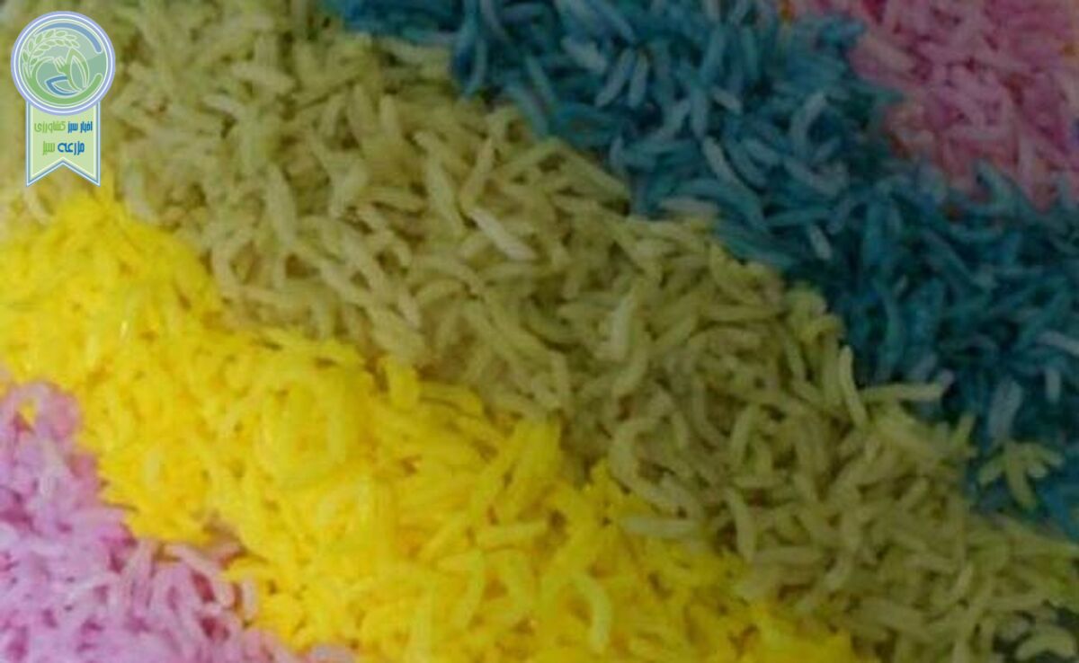 طرز تهیه برنج خوشگل و رنگی + ویدئو