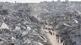 تصویری هولناک از عمق فاجعه در غزه+ عکس

