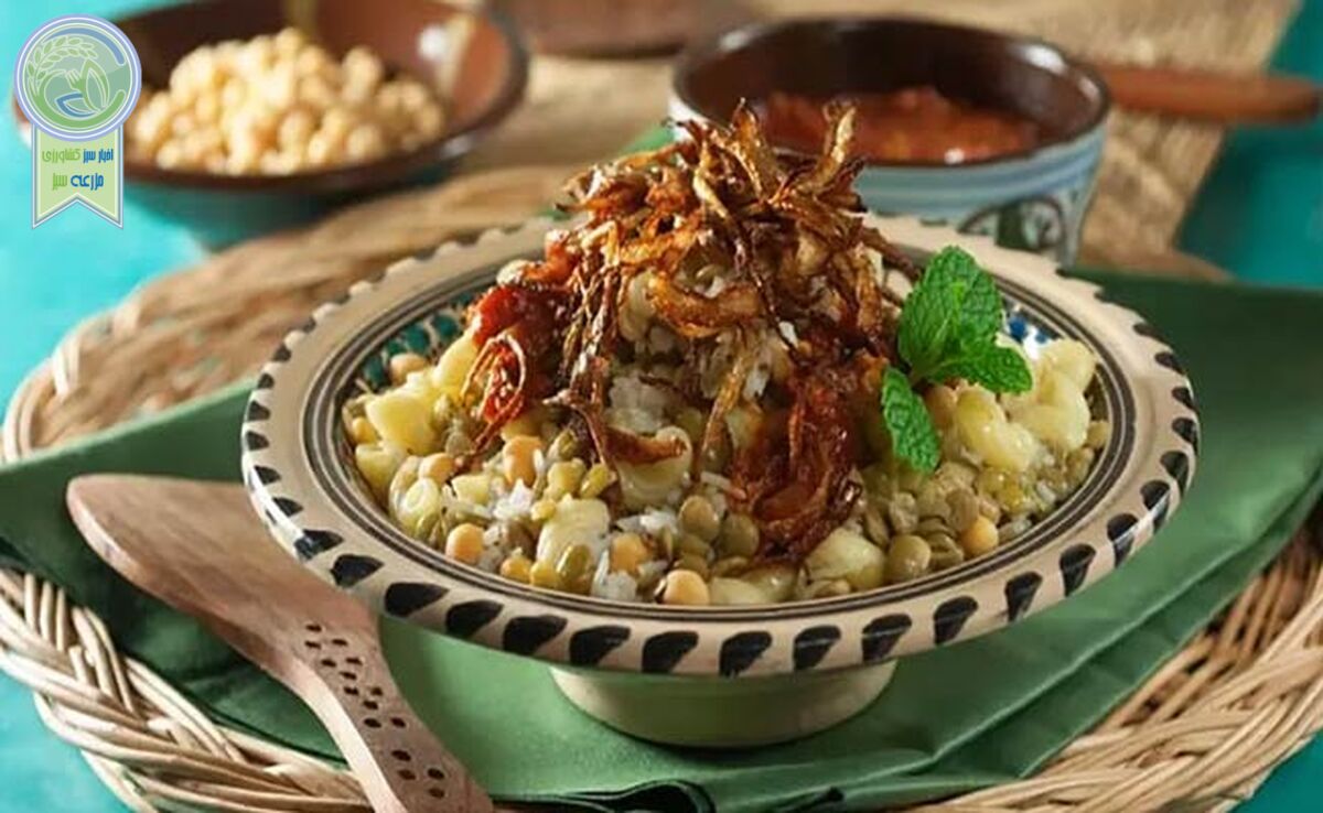 حمص بادمجان یک غذای خوشمزه و مفید

