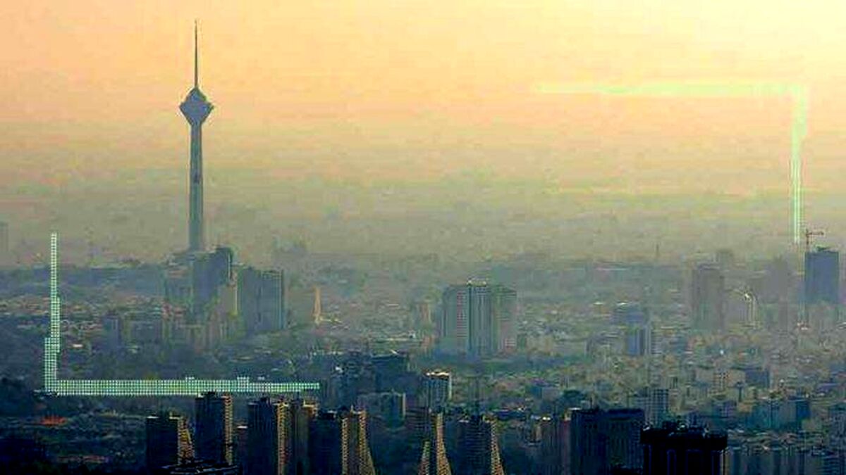 ۱۷ ایستگاه سنجش کیفیت هوای تهران در وضع قرمز