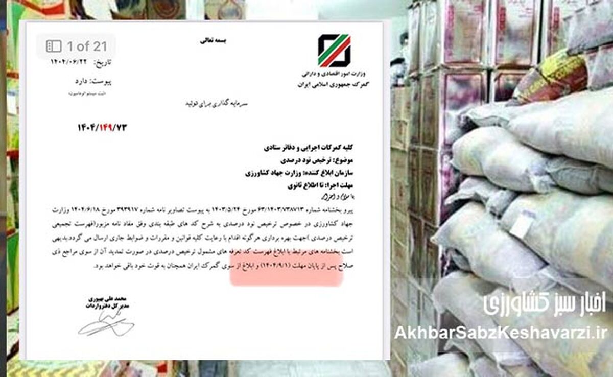 بلاتکلیفی یک هفته‌ای کالاهای اساسی در گمرک؛ قصور وزارت جهاد کشاورزی تأیید شد