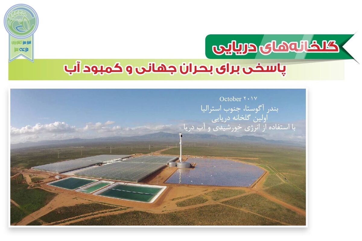 گلخانه‌های دریایی پاسخی برای بحران جهانی و کمبود آب

