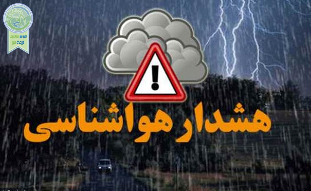 هشدار زرد هواشناسی به کشاورزان/ وقوع رگبار و وزش باد شدید

