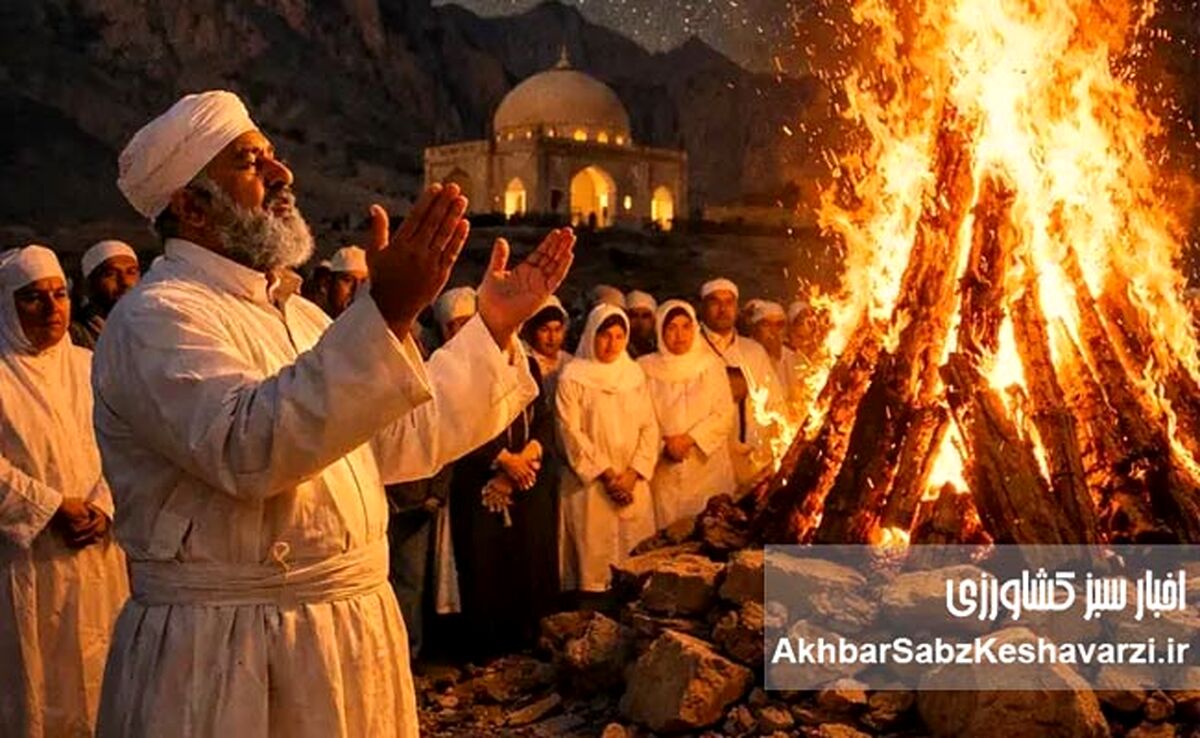 آیین هیرومبا؛ شعله‌های فروزان نیایش در قلب کویر یزد