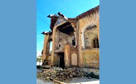 خطر در کمین عمارت باغ سالاری شیراز: بخش‌هایی از بنای تاریخی فرو ریخت


