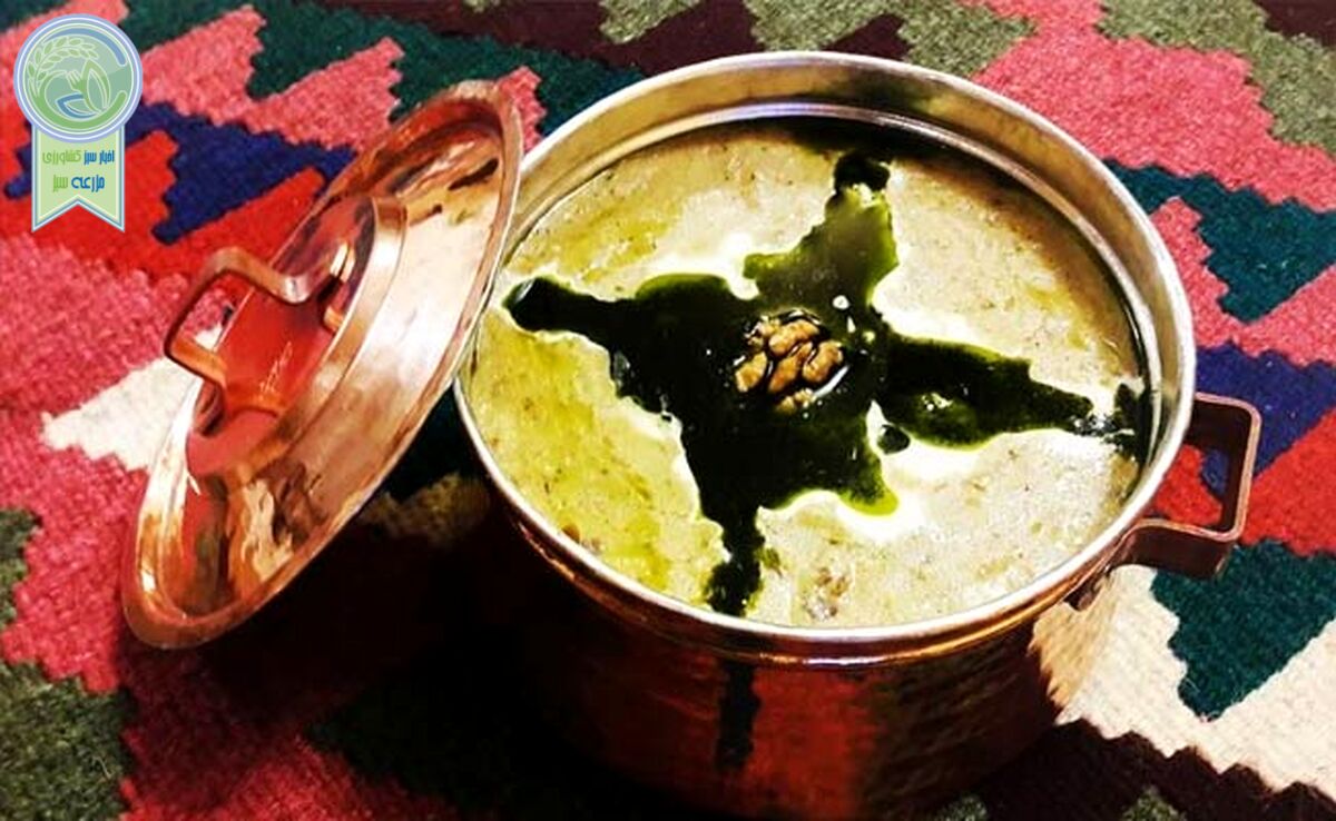 بزقرمه، غذای کرمانی با نخود، گوشت و کشک

