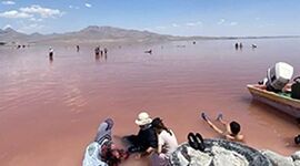 تصویری تازه  و تاسف‌برانگیز از دریاچه ارومیه+ عکس

